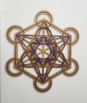 Cubo de Metatrón 80 cm pintado a mano