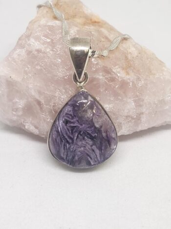 Colgante de Charoita y Plata 925