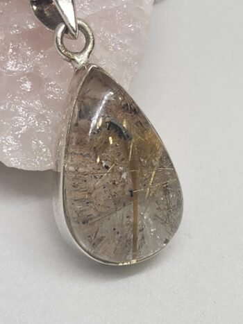 Colgante de Cuarzo Rutilado y Plata 925