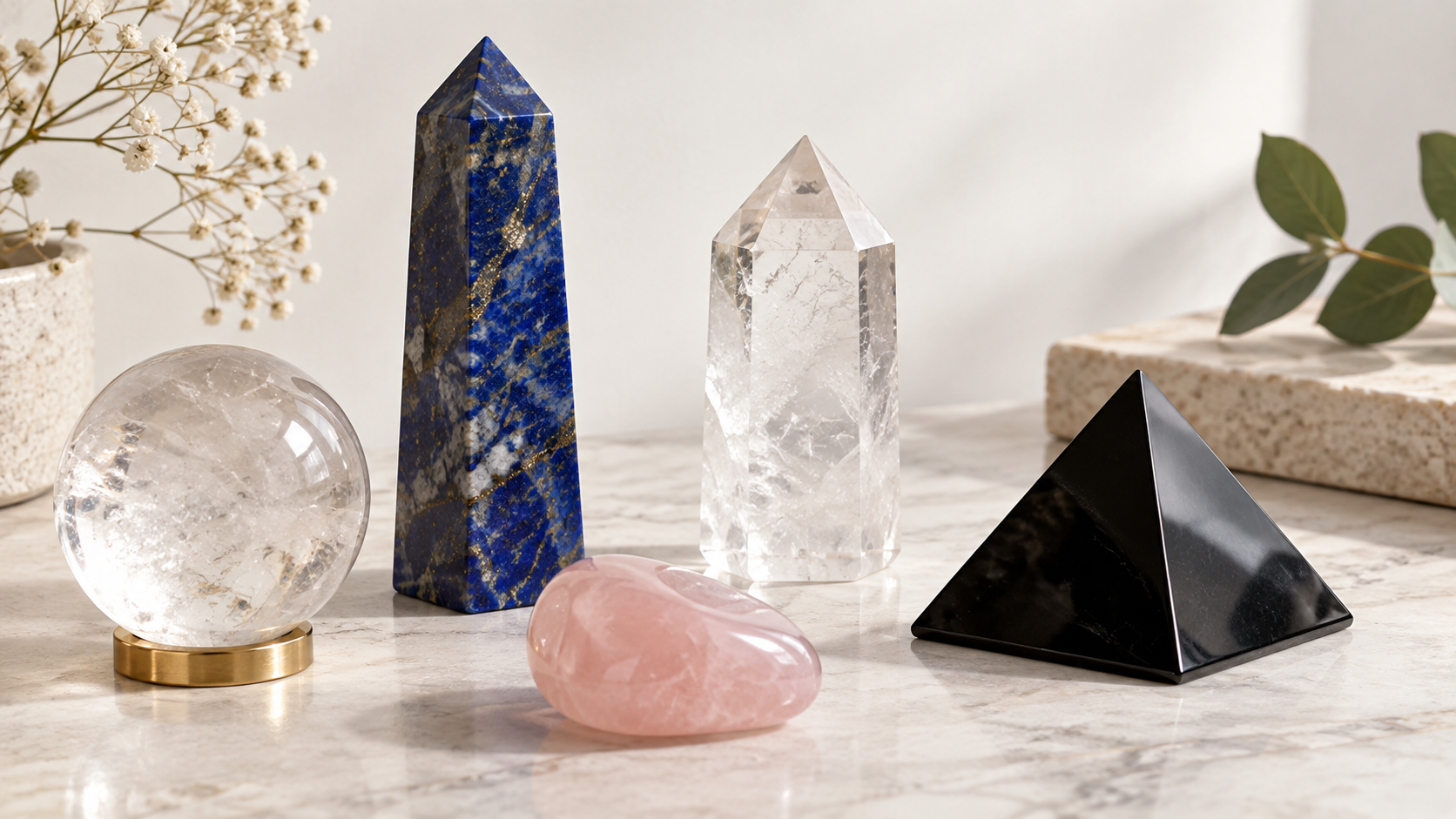 La forma también importa: esfera, obelisco, punta, pirámide y piedra rodada